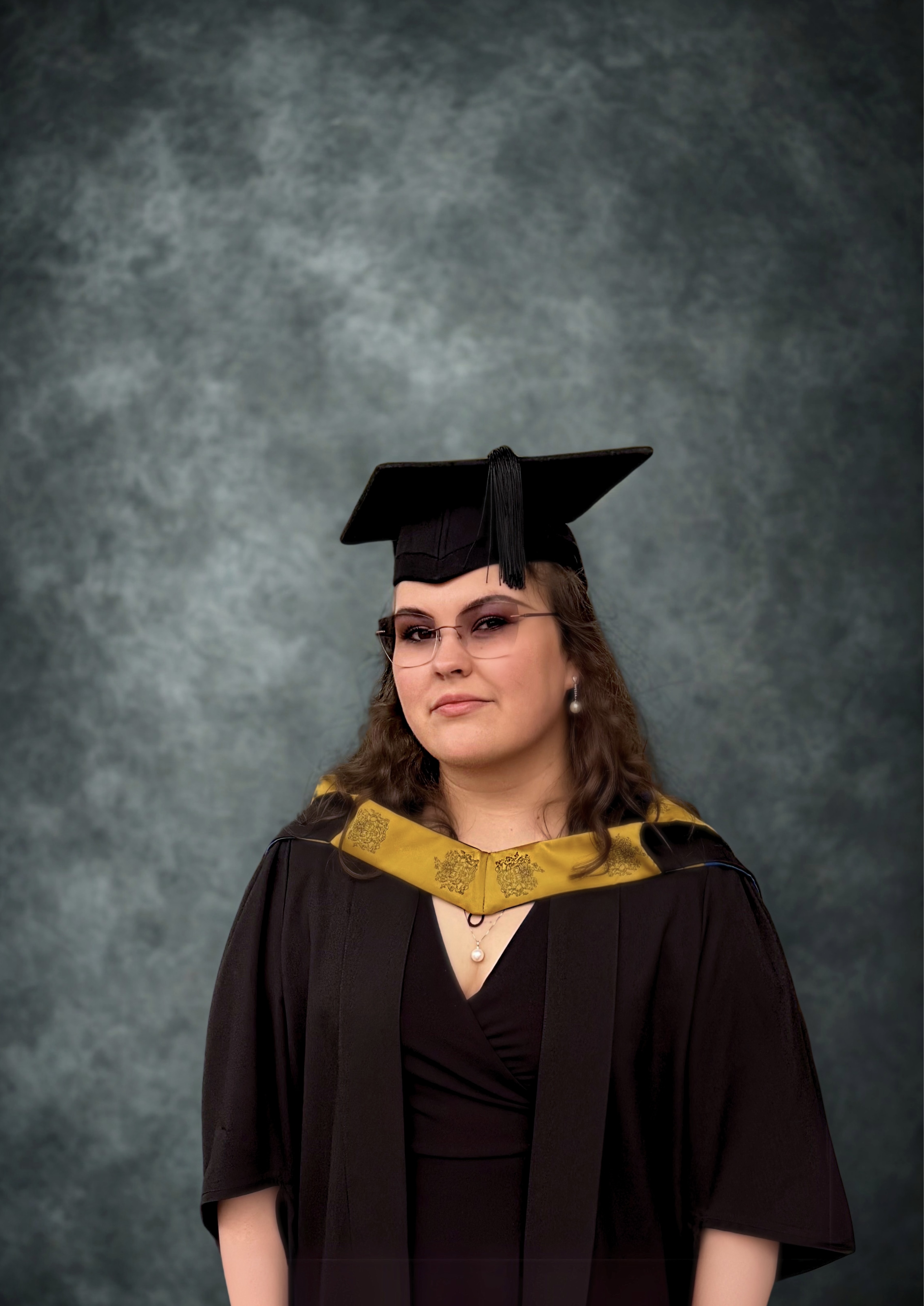 Elle at her graduation ceremony
