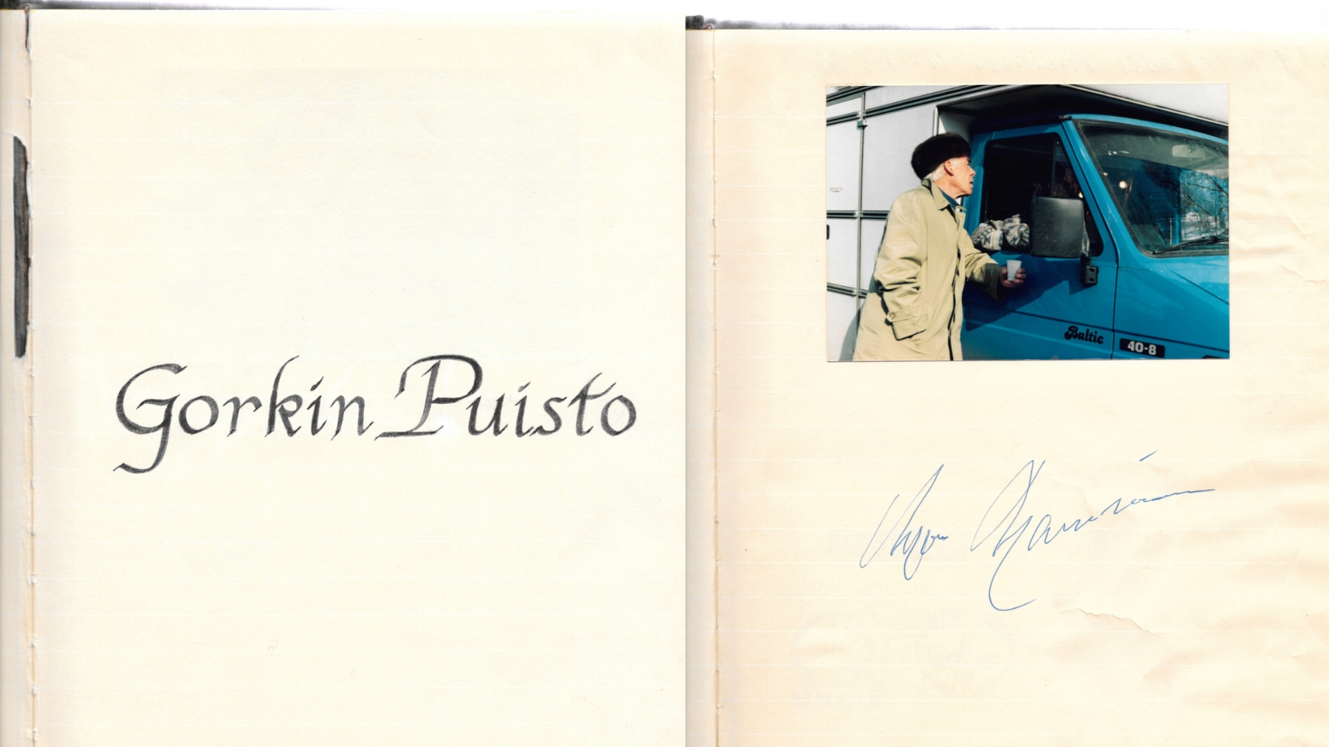 Gorkin Puisto, the first customer of Touring Cars, marking the beginning of the company's journey.